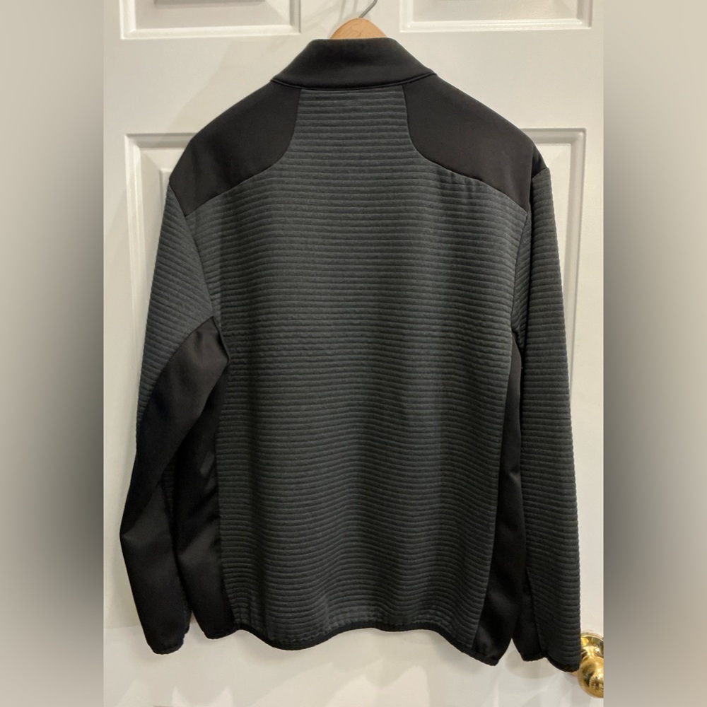 Gray And Black Quarter-Zip Pullover - image 2